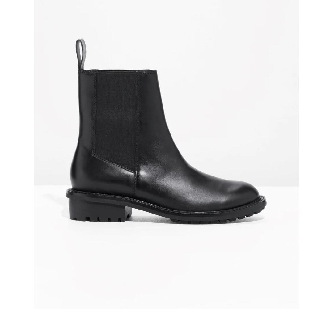 & Other Stories Leather Chelsea Boots, Size 8